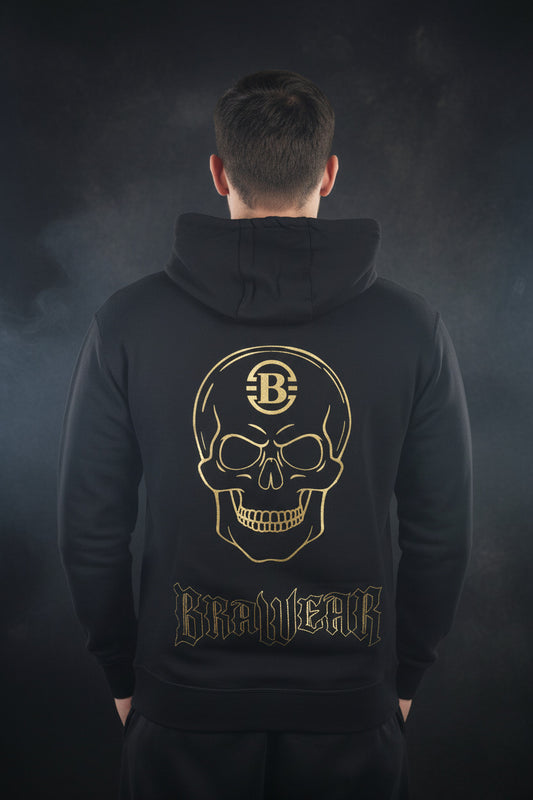Skull Hoodie Integrierte Handytasche