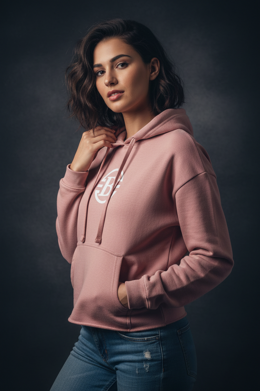 Bratina Cropped Hoodie Pink (DH3)