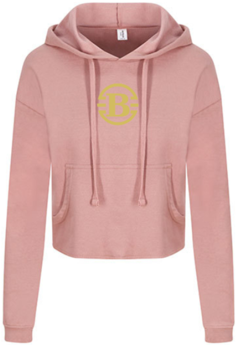 Bratina Cropped Hoodie Pink (DH3)
