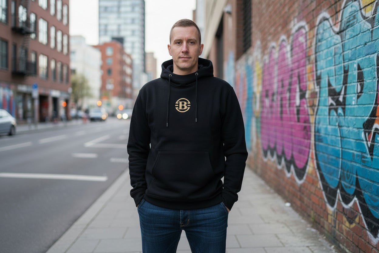 Skull Hoodie Integrierte Handytasche