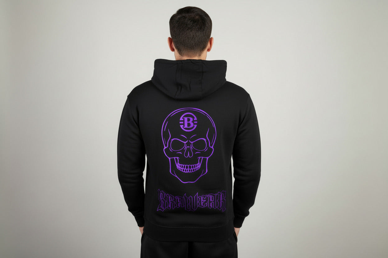 Skull Hoodie Integrierte Handytasche