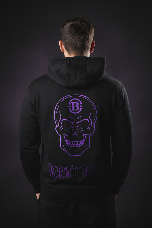 Skull Hoodie Integrierte Handytasche