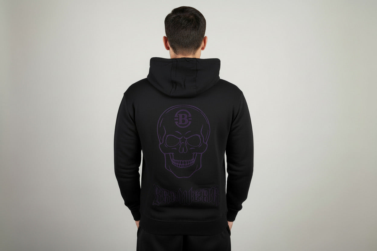 Skull Hoodie Integrierte Handytasche