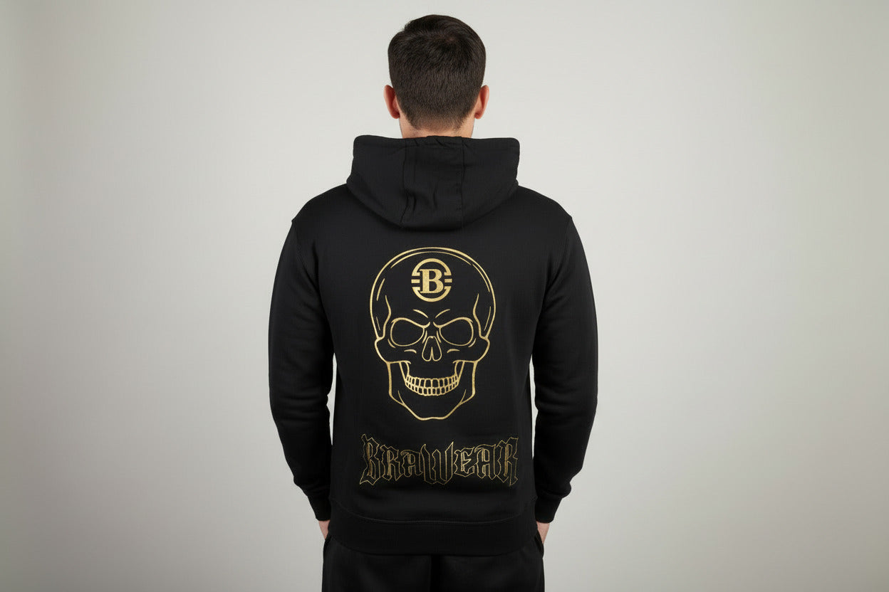 Skull Hoodie Integrierte Handytasche