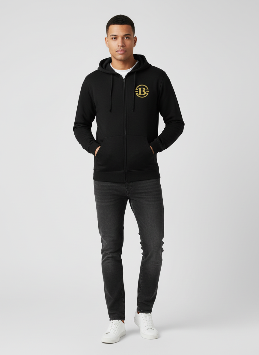 Bratan Sweat Jacket mit Handytasche (HTJ1) Gold