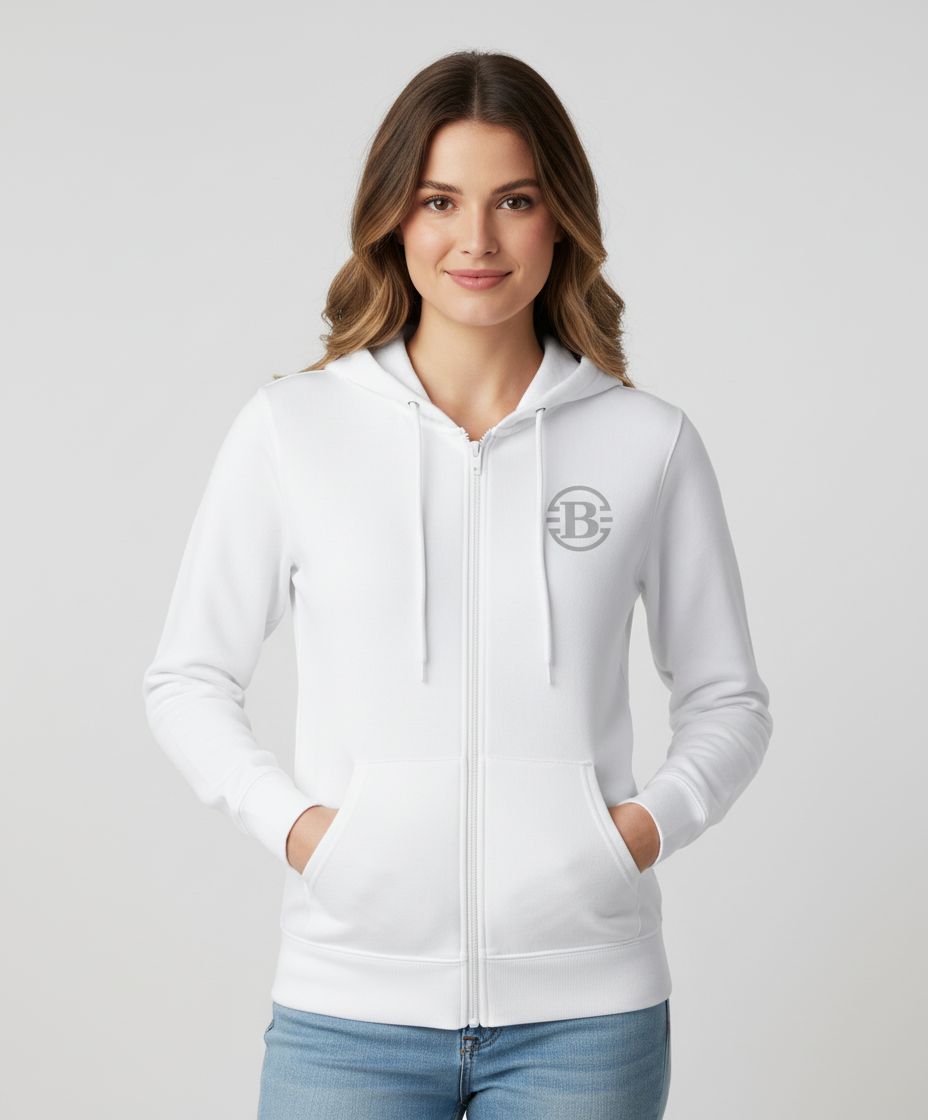 Bratina Sweat Jacket bis 5XL (DTJ2) Silber