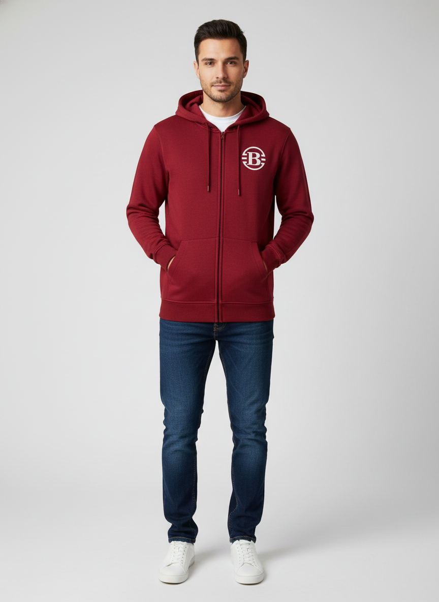 Bratan Sweat Jacket bis 5XL (HTJ2) Weiß