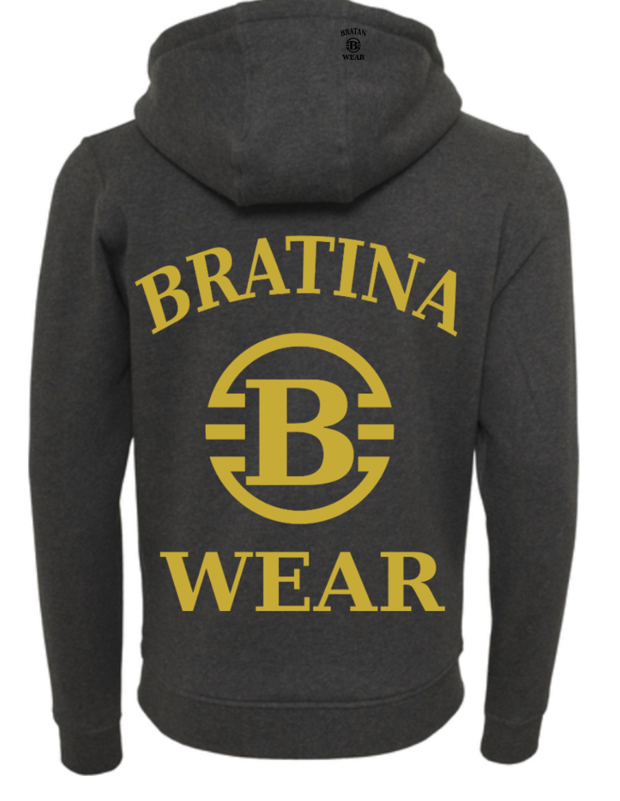 Bratina Sweat Jacket bis 5XL (DTJ2) Gold